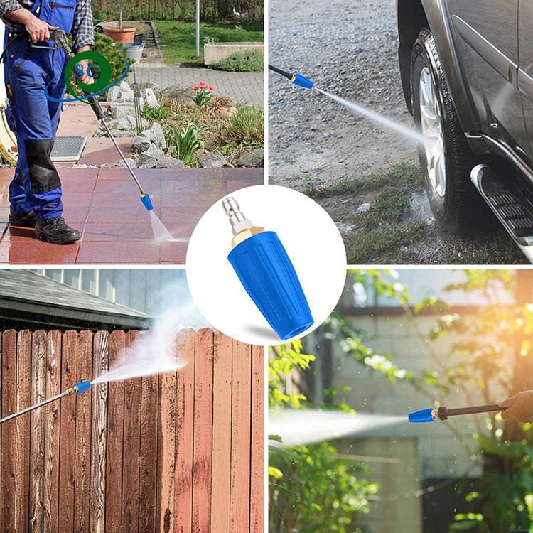 4000 PSI High Pressure Turbo Jet Nozzle Universal Car Wash Water Gun Head Washer New Condition Rotating Blaster