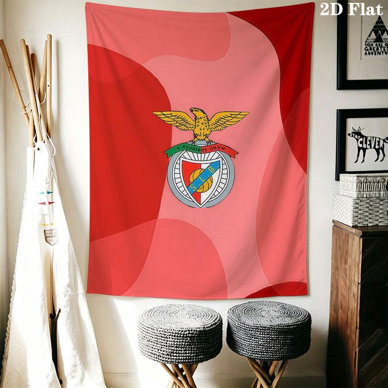 S.L. Benfica CLUB Wall Hanging Printed Fabric Blanket Decorative Tapestries for Bedroom Living Room Home Decor