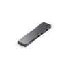 Adaptateur slim hub usb-c pro 7 en 2 pour apple macbook air fin 2018/fin 2020/mi-2019/mi-2022/macbook pro satechi st-hucphsm gri