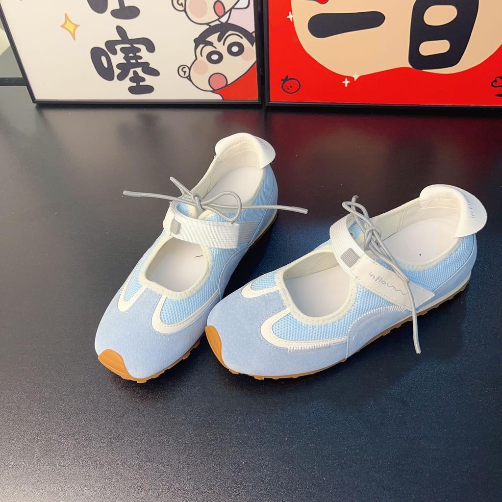 Hässlich süße Sport-Mary-Jane-Schuhe Sandalen Damen 2025 Sommer neu Mesh atmungsaktiv dünnsohlige lässige Ballerinas