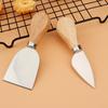 4 Pcs Cheese Knife Set Stainless Steel Wooden Handle Cheese Knife Fork Butter Knife Four Piece Set Kitchen Cheese Cooking Tools