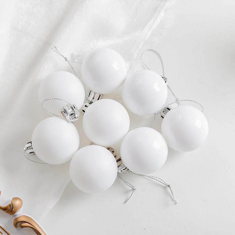 Festive 6CM Gold & 8CM Silver Christmas Balls - Shiny & Matte Hanging Tree Ornaments