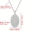 One Piece Stainless Steel Christian Prayer Necklace Bible Verse Cross Necklace Faith Necklace Pendant Unisex