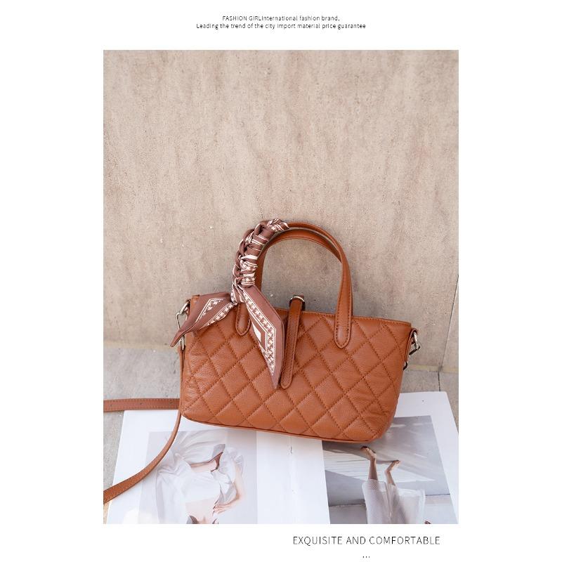 Leather Women's Bags, New Natural Drop Leather Pattern Shoulder Bags, Large-capacity Messenger Bags, Handbags, Women's Bags