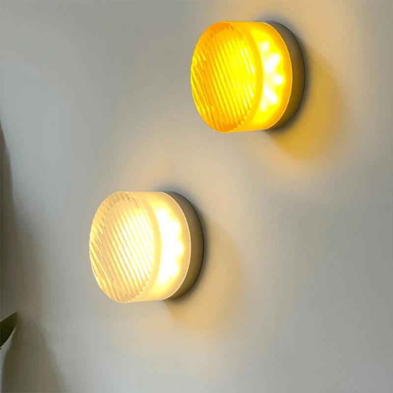 Modern LED Wall Lamp Minimalist Potato Chip Lights For Bedroom Bedside Study Hall Aisle Coffer Shop Hotel Illumination Fixtures