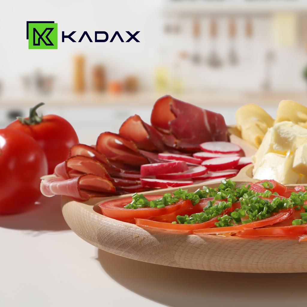 KADAX Drehbrett zum Servieren von Snacks 4-Fach