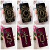 Clear For Samsung Galaxy M31s SM-M317F Cover For Samsung M31s Case Luxury Crown A-Z Letters 2D Flat Pattern Soft Phone Casing