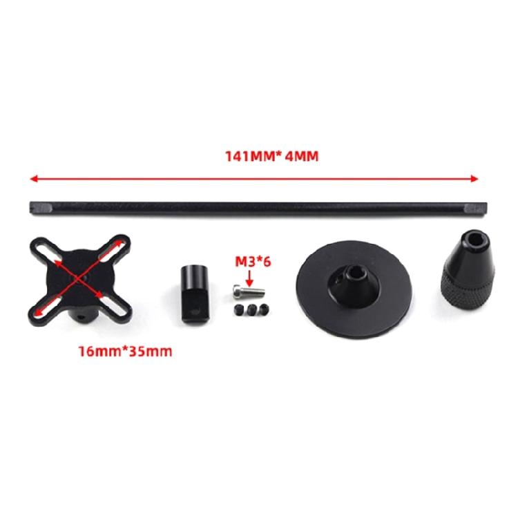 1 Set UAV Folding Stand FPV Model Aircraft Accessories Aerial Holder Bracket with Carbon Fiber Rod