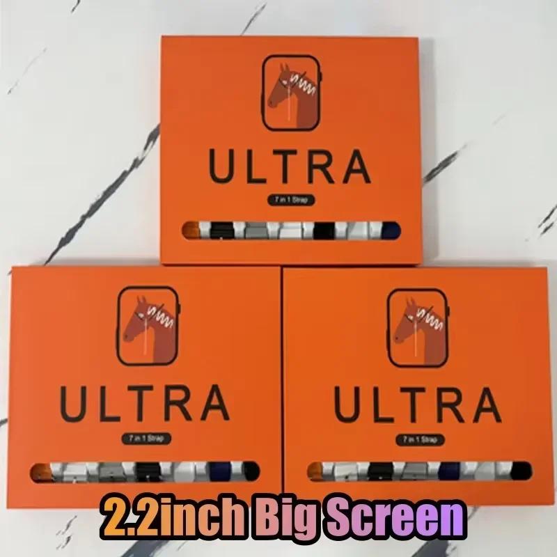 7 Watch Straps New Watch 10 Ultra 3 Smartwatch 2.2HD Amoled Circular Screen ECG Monitoring Reloj Inteligente Wireless Charging