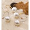 Yhpup Korean Style Imitation Pearls Round Drop Earrings Stainless Steel Elegant Chic Charming Jewelry for Women Gift Waterproof