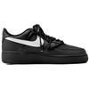 Nike Air Force 1 07 Coverage Slip Resistant Low top Skateboard Shoes Women's Black Silver DD8959-001(Team55-)