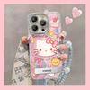 Applicable Huawei P11 Feather Yarn Mobile Phone Case Nova11 Cute Hello Kitty Bracket Bracelet Mate11pro Lens Film