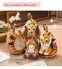Zoo Animal Plush Toys: Tiger, Giraffe, Leopard, & Lion Dolls - Perfect Children's Gift