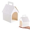 Blank Paper Gift Boxes Miniature Boxes Dog House Shaped Boxes Treat Gift Boxes  Home Decor