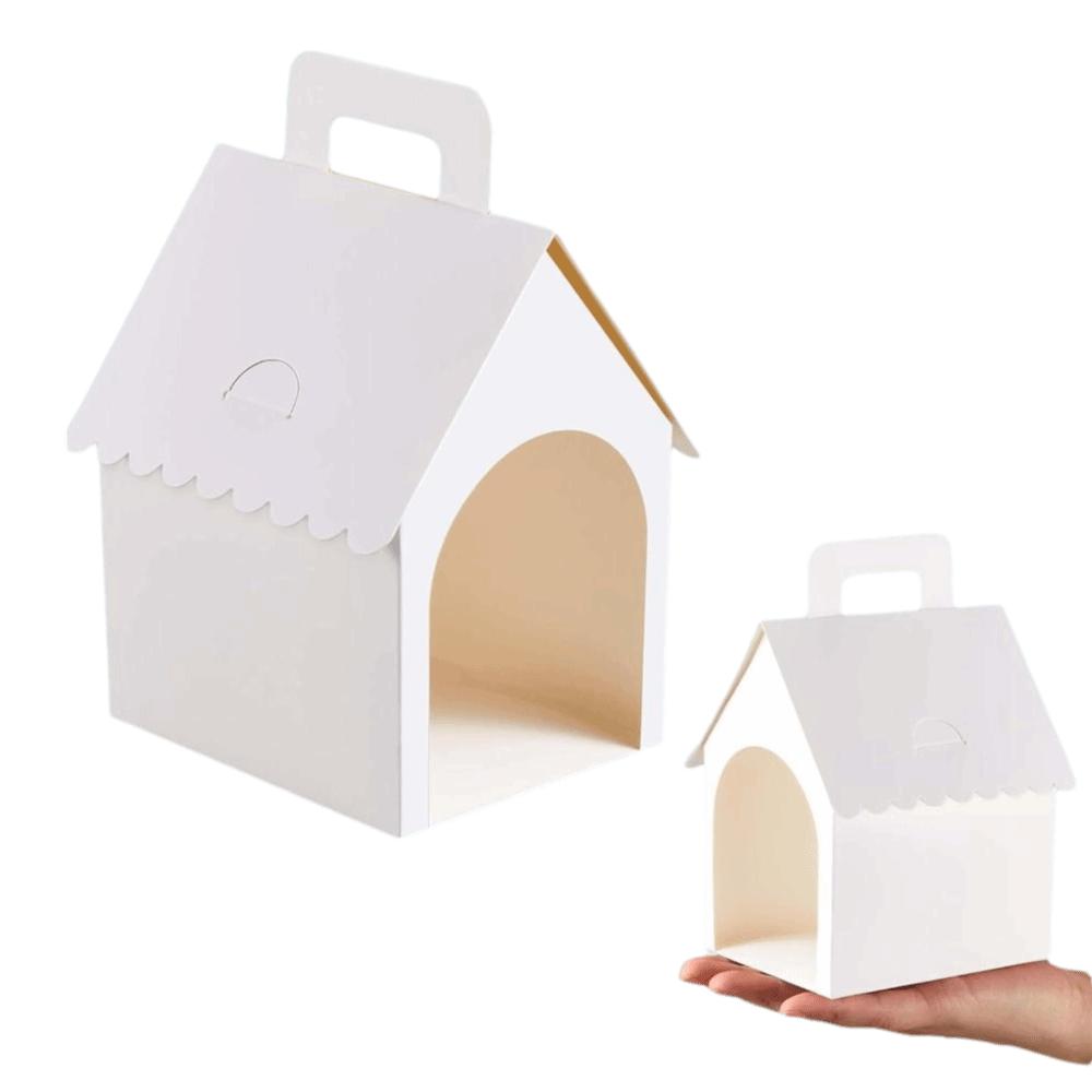 Blank Paper Gift Boxes Miniature Boxes Dog House Shaped Boxes Treat Gift Boxes Home Decor