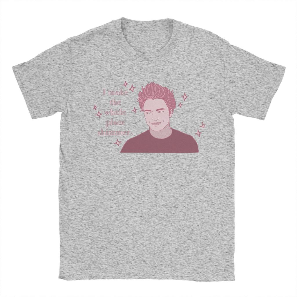 Sparkly Edward Men's T Shirts The Twilight Saga Awesome Tees Short Sleeve Crewneck T-Shirts 100% Cotton Gift Clothing