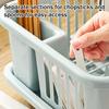 Draining Dish Rack with Drain Tray Prevents Water Accumulation Rack Large Partitioned Storage Organizer for Kitchen