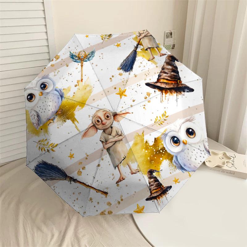 

1PC Warner Harry Potter Dobby Umbrella-8-Rib Reinforced, Automatic Open, Lightweight & Durable-A36