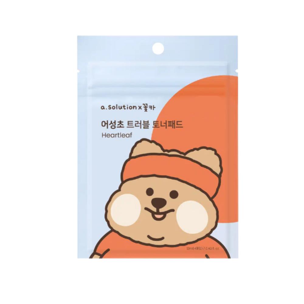 A.SOLUTION Heartleaf Trouble Toner Pad Soothing Sebum Care 4 Sheets