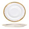 Dairuien Chinese Style White Gold Plated Ceramic Dinner Plates
