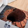 Non-slip Bathroom Carpet Water-absorbing Bedroom Door Rug Optical Illusion Doormat  Home Decor