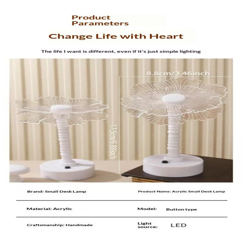 Minimalist Design Acrylic Butterfly Led Table Lamp Soft Ambient Lighting Luxury Style Led Desk Lamp Modern Design Eye Protection