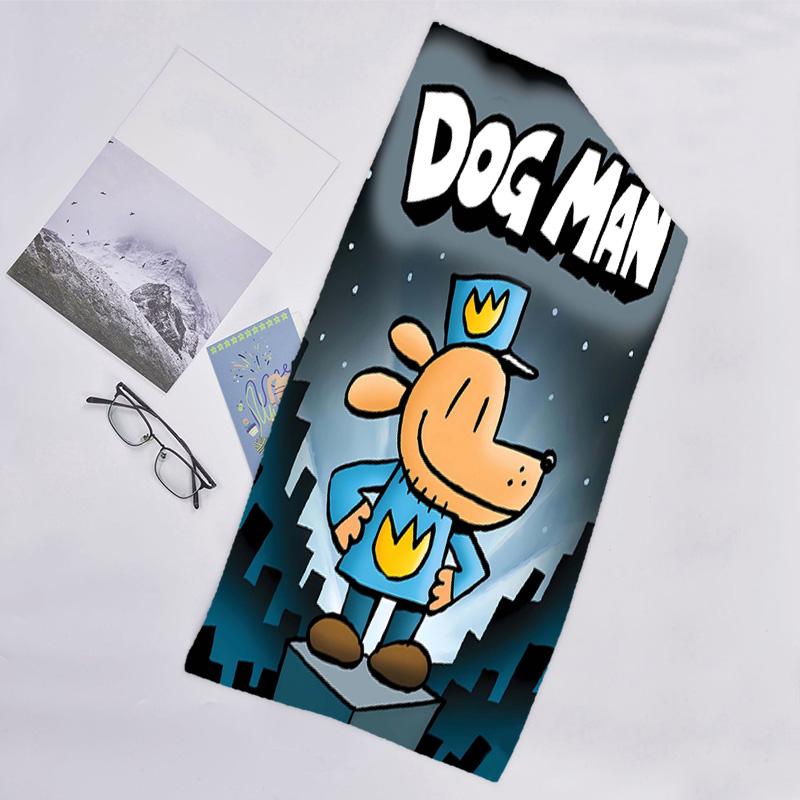 1pc DogMan1 Beach Towel, Beach and Seaside Swimming Pool Equipment, Fashion Pattern, Rectangular, Travel Essentials