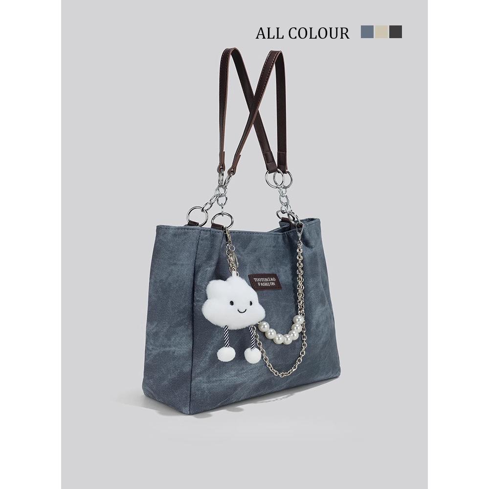 Customized genuine high-end single shoulder niche design bag women's summer new large-capacity commuting versatile tote bag