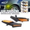 Dynamic LED Side Marker Light Turn Signal Lamp 2X For Porsche Cayenne 957 2007 2008 2009 2010 967 Gen Cayenne Sequential Blinker