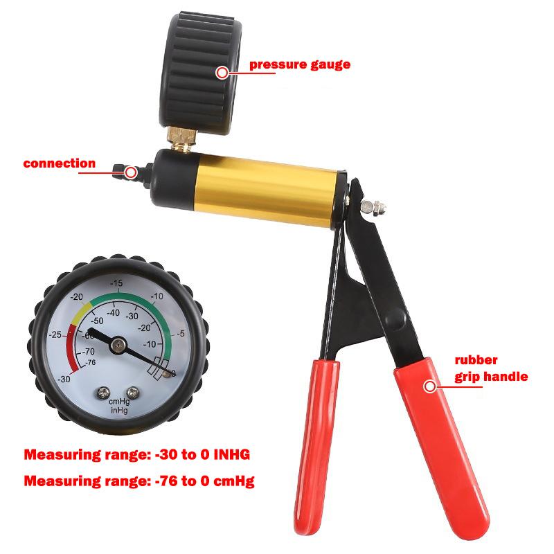 Hand Held Vacuum Pump Brake Bleeder Set Clutch Fluid Bleed Tester Tool Kit Oil Change Power Steering Fluid Bleeding Tool Kit