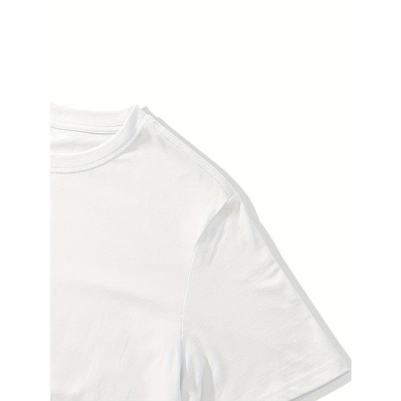 Men'S Trendy Short T-Shirt, Print Fashion Men'S Pure Short Sleeve New Style