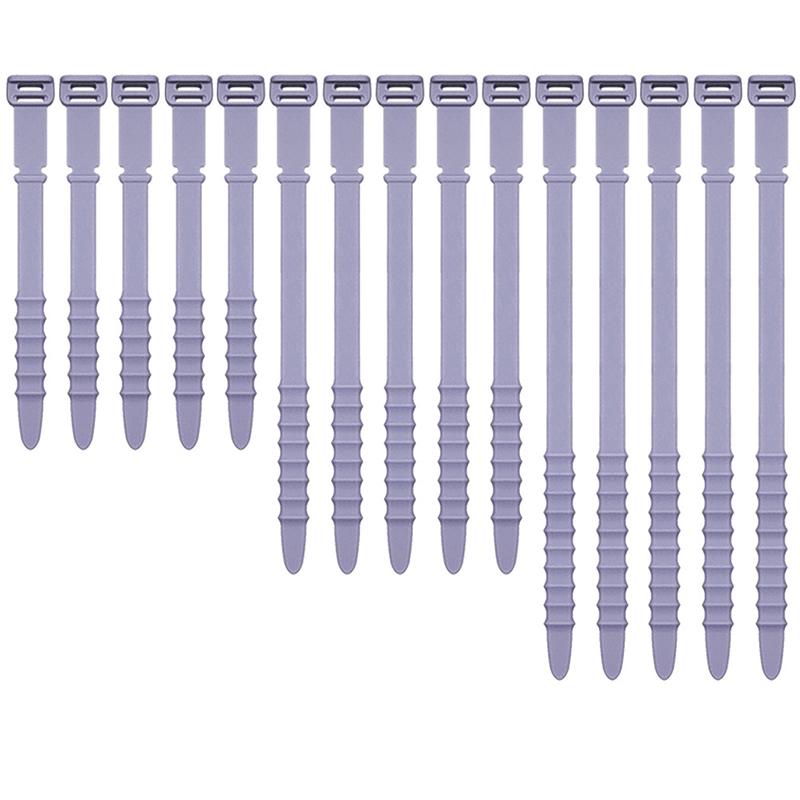 5Pcs Kabelbinder Draht Veranstalter Riemen Mehrzweck Wiederverwendbare Silikon Computer Verschluss Home Office Für Kopfhörer Elastische