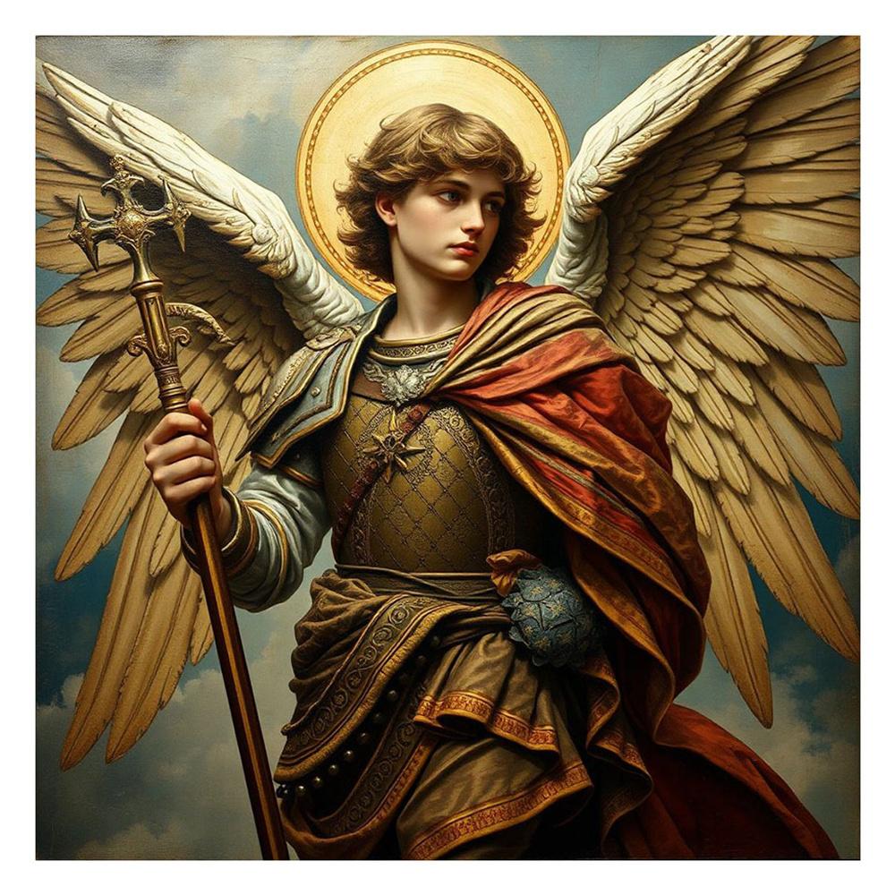 

Алмазная живопись Искусство DIY Battle Angel Алмазная мозаика Набор Круглые стразы Вышивка крестом Домашнее украшение Настенное искусство Round 40x40cm