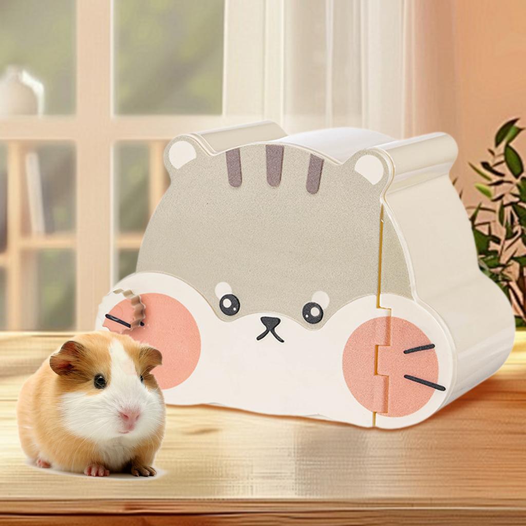 Hamstergömställe Hus Söt Hamstergömma Grotta Sovbo Liten Djurnäste Hamsterbur Tillbehör för Litet Husdjur Igelkott
