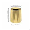 Modern Decorative Garbage Bin Nordic Design Double Layer Trash Can Large Capacity Geometric