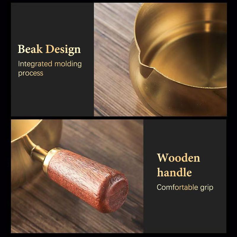 1 szt. Kubek na sos ze stali nierdzewnej Kubek na sos Worcestershire Kubek na dressing do steków Drewniany uchwyt Talerzyk do maczania sałatki pomidorowej Narzędzie kuchenne