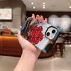 Impressionist Romantic Bouquet Red Rose Oil Painting Fine Art Film Aesthetic Protective Shockproof Bumper Case Cover For iPhone 14 15 16 Pro Max Plus