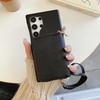 For Samsung Galaxy S24 Ultra Case Zipper Card Slots PU Leather Phone Back Cover with Wrist Strap