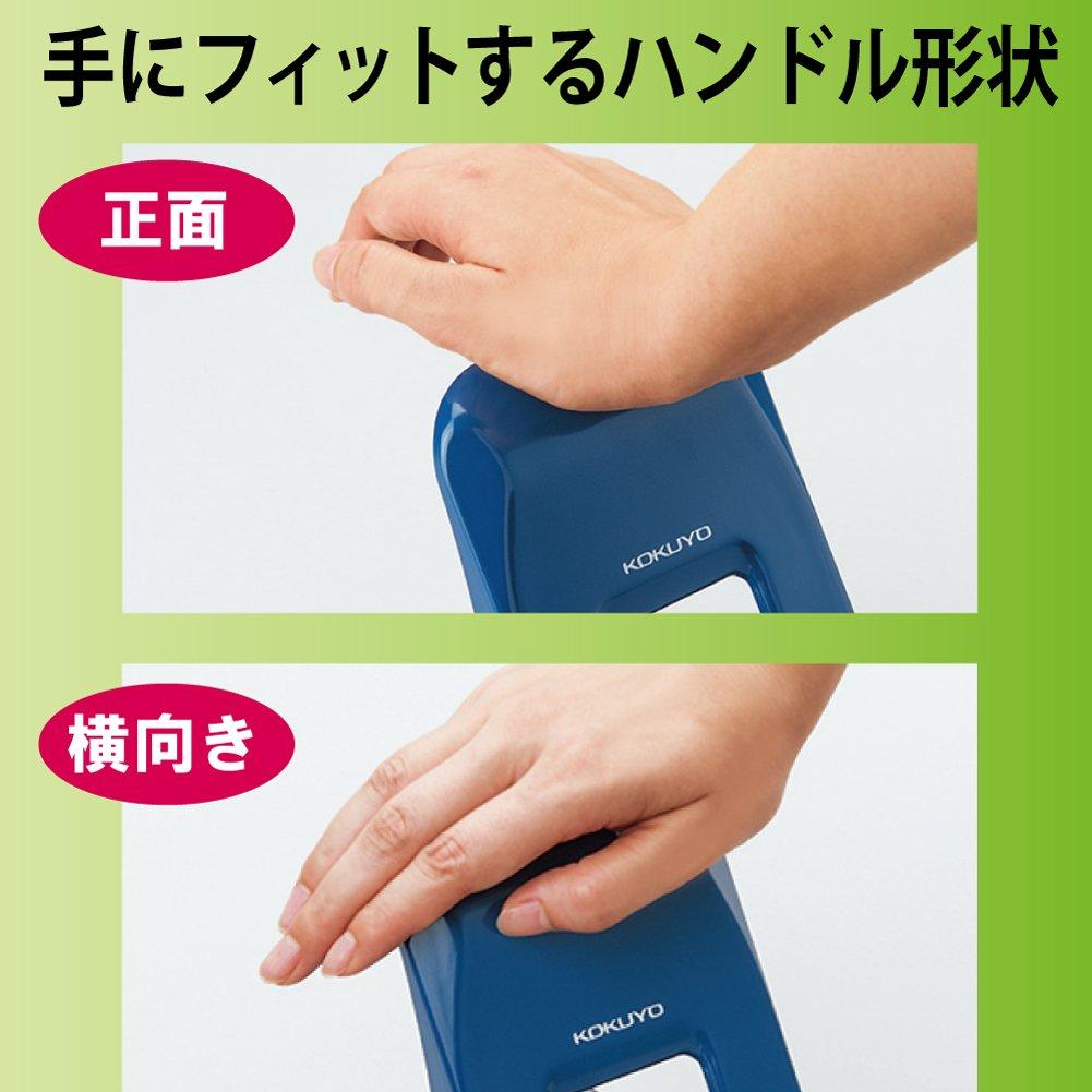 Kokuyo Hole Punch 2 Holes PN-G37B Paper Size Guide Up to 37 Sheets Blue