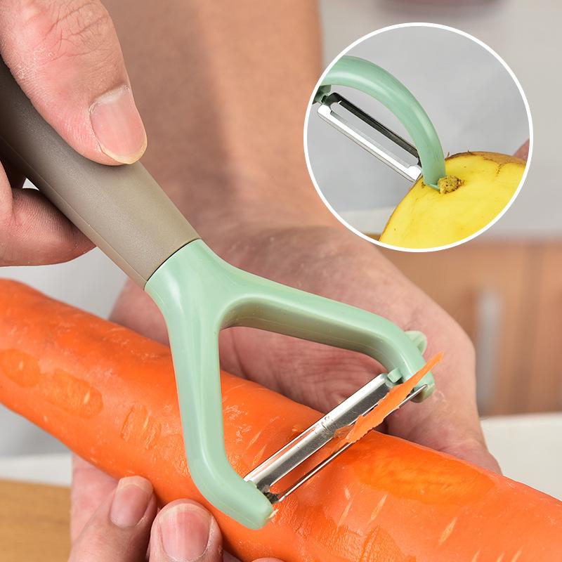 Household Stainless Steel Peeler Melon Shaver Creative Multi-purpose Paring Knife Melon Fruit Potato Scraper