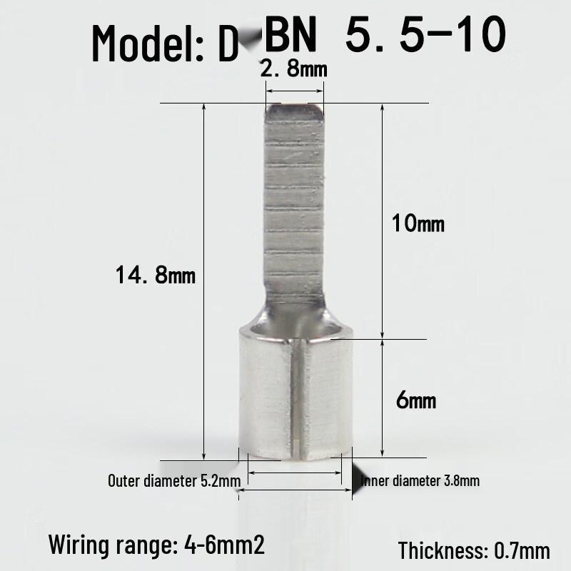 

Jun Ding Ying DBN Pre-Insulated Copper Spade Terminals