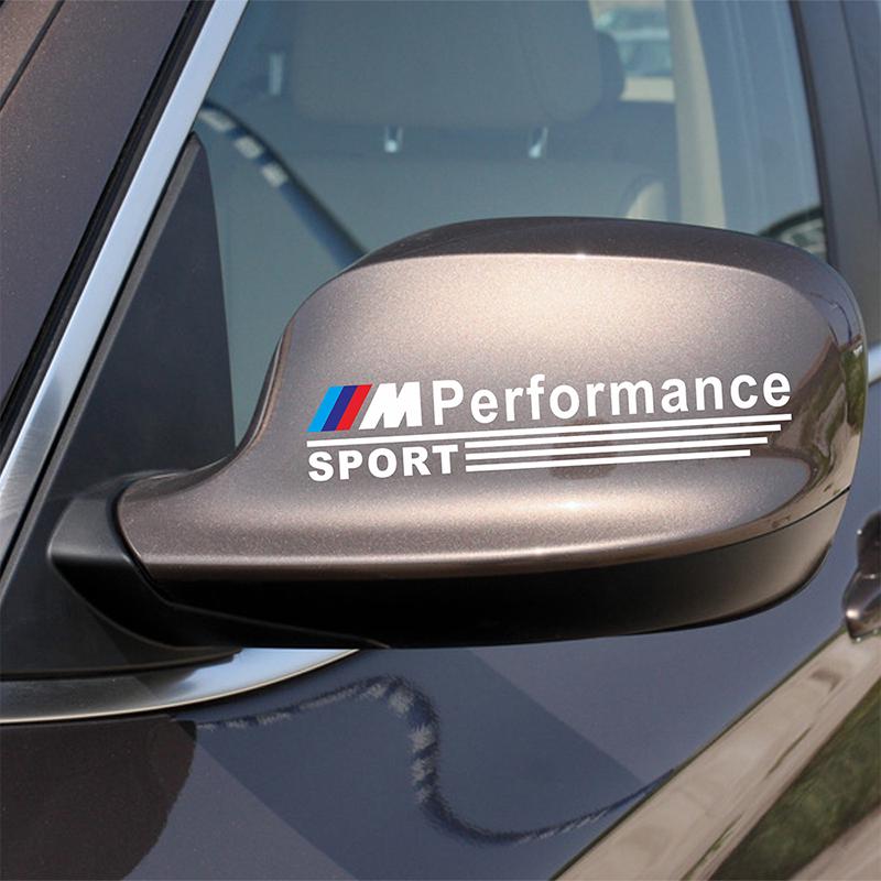 2 Pezzi Adesivo e Decalcomania per Specchietto Retrovisore Auto Accessori Distintivo per BMW M E90 E60 F10 F30 E46 G20 X1 X3 X4 X5 X6 E70 F20 E39 E92 Styling