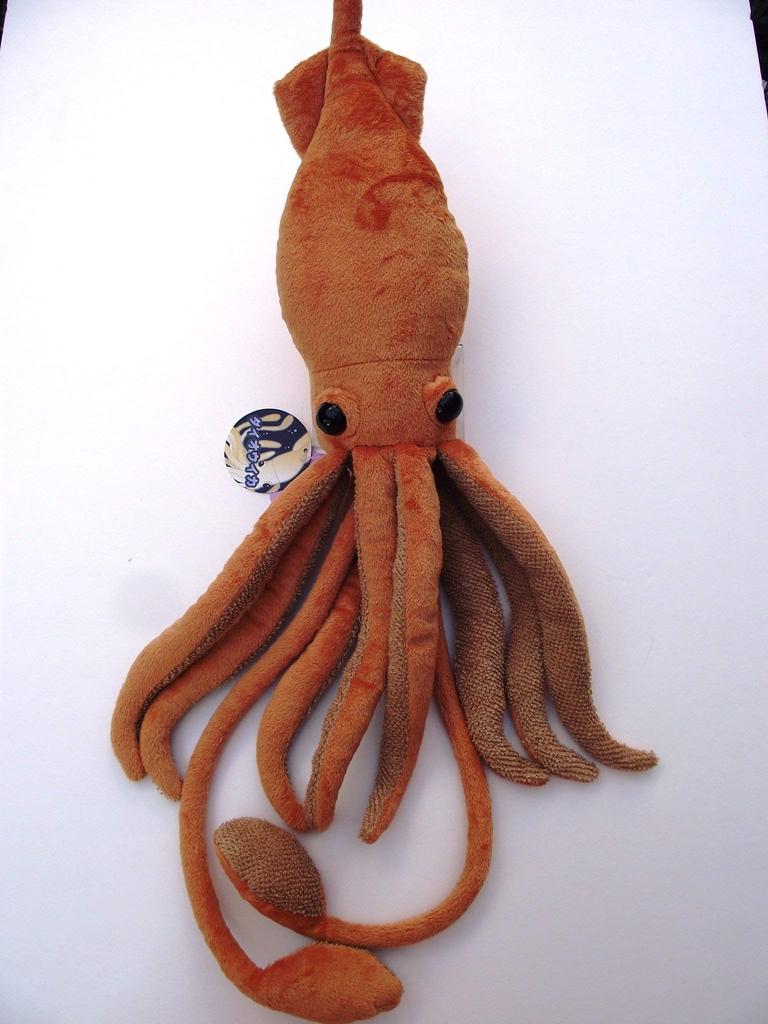 Deep Sea Creatures Series Giant Squid Plush Toy Brown 7430
