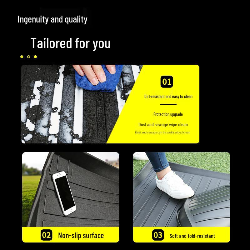 Mitsubishi Delica MiNi Trunk Mat: Eco-friendly, Odorless, Waterproof TPE Cargo Liner