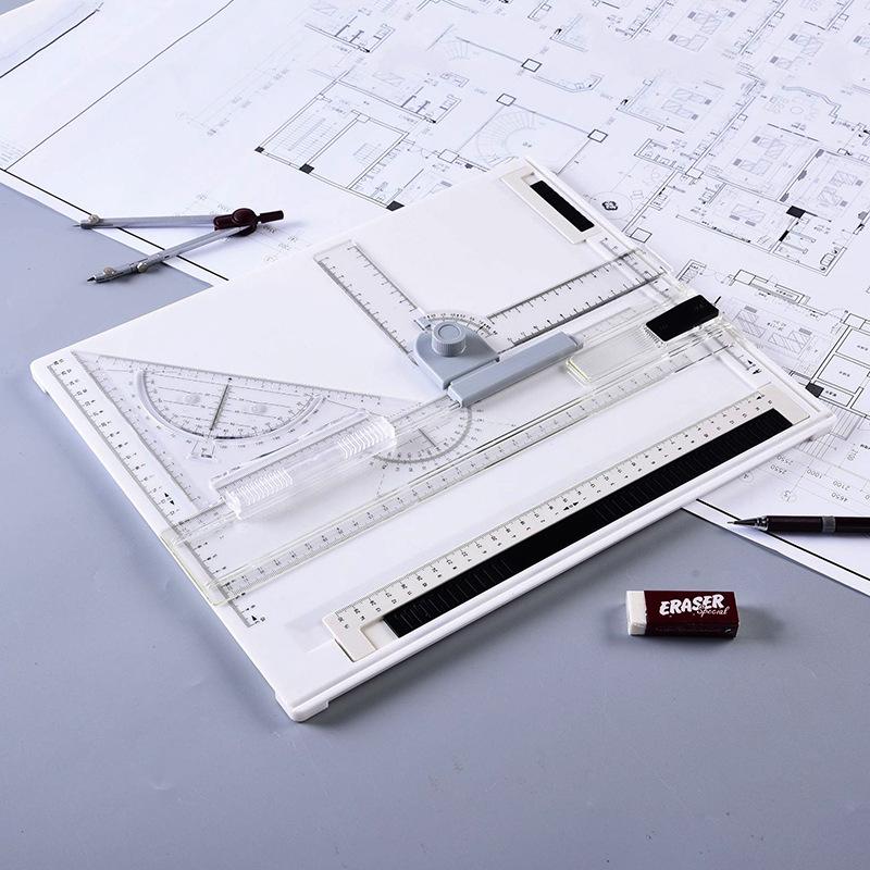 A4 Multi-functional Portable Drawing Board with Quick-Type Tools