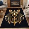 Pharaoh Anubis Design Rug Patterned carpet, non slip mat suitable for living room and bedroom sofas