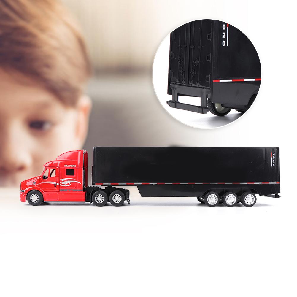 1:48 34.5CM Alloy Truck Model Simulation Light Sound Effect Pull Back Vehicles Toy