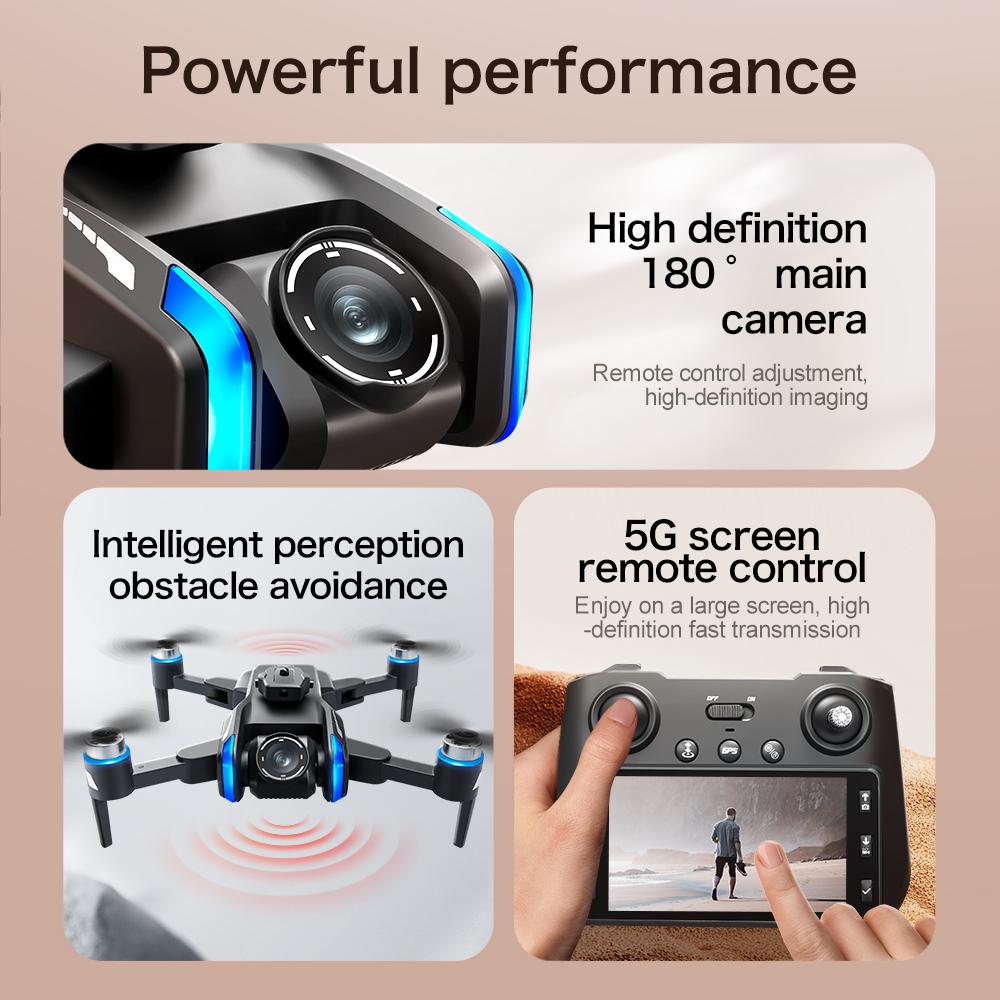 XT808 Screen Display Drones 5G Optical Flow GPS Folding With WIFI Transmission 8K HD Professional Aerial Camera Quadcopters Toys