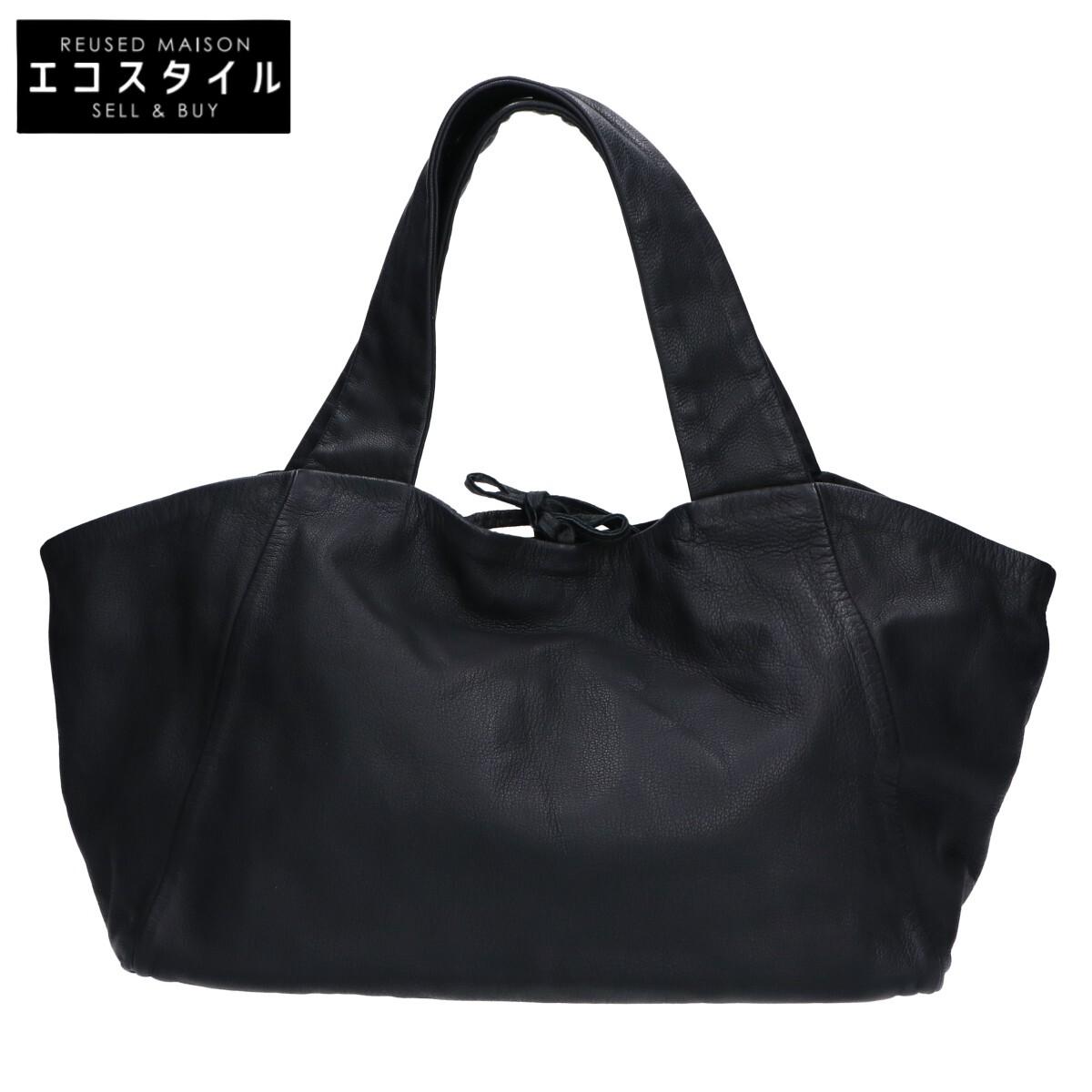 

REN Goatskin Bear Ducks Tote Bag S blackUsed