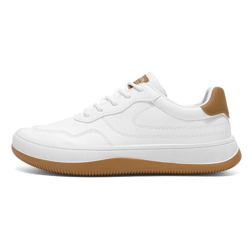 Lace-Up Skateboard Shoes Suitable Outdoor Leisure Activities Walking Jogging ShoesHigh Quality Men Casual Leather Board Shoes